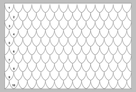 Орнамент рыбья чешуя