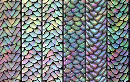 Трафарет чешуя