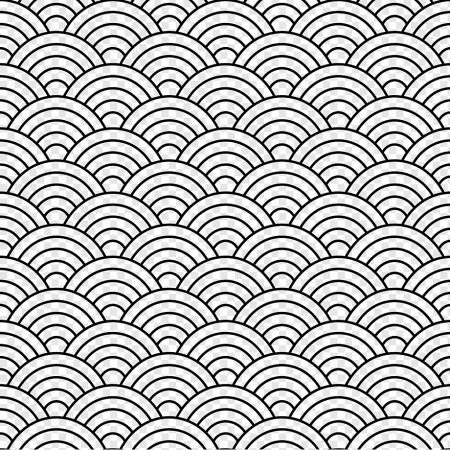 Чешуя рыбы карандашом