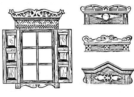 Узоры на ставнях наличниках