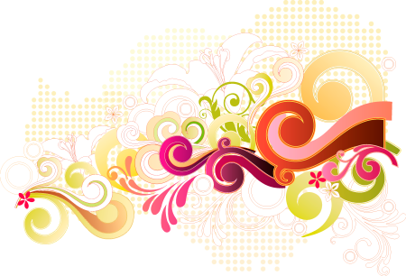 Разноцветные завитушки