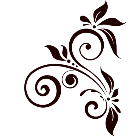 Растительный узор угловой