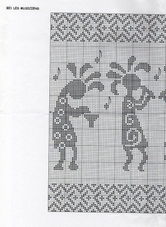 Кокопелли вышивка крестом схема