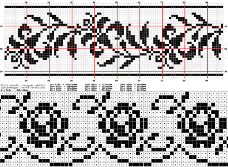 Жаккард спицами схемы
