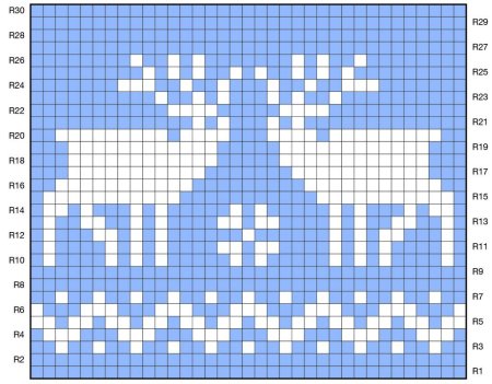 Жаккардовые узоры спицами