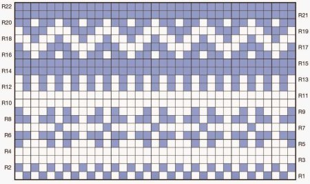 Жаккард раппорт 10 петель