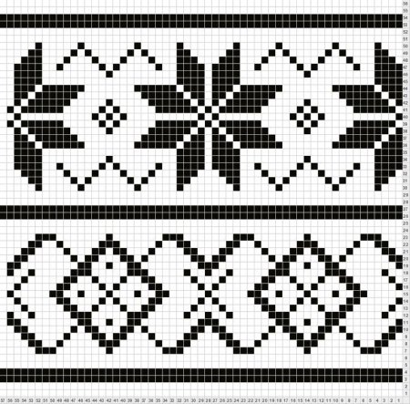 Скандинавские узоры вышивка крестом