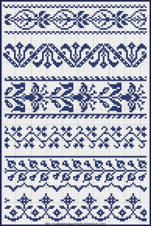 Вышивка крестом узоры
