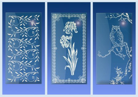 Морозный узор на зеркале