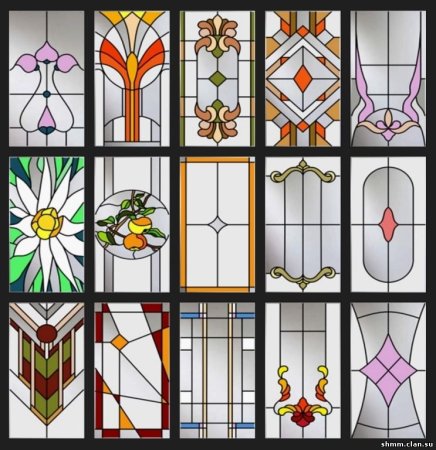 Витражи с геометрическим рисунком