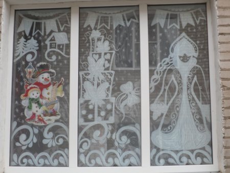 Новогодние узоры на окна