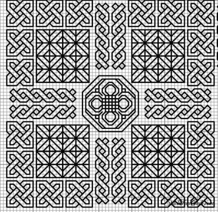 Блэкворк вышивка орнамент