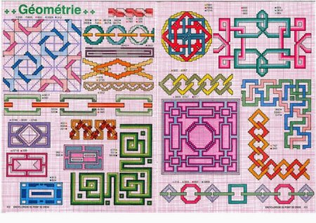 Вышивка геометрические узоры