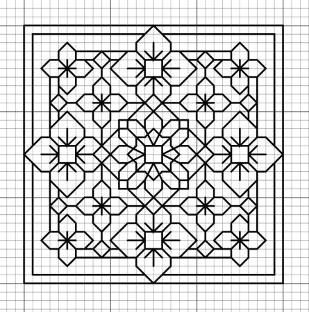 Блэкворк вышивка орнамент