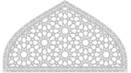 Восточный орнамент чертеж