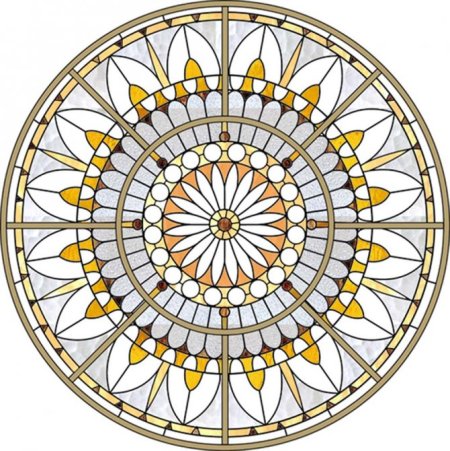 Витраж круглый