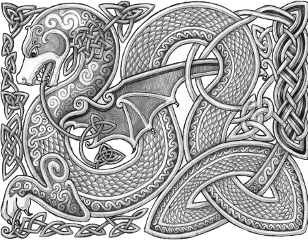 Дракон Celtic Knotwork