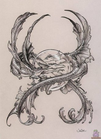 Борис Валледжо тату дракон