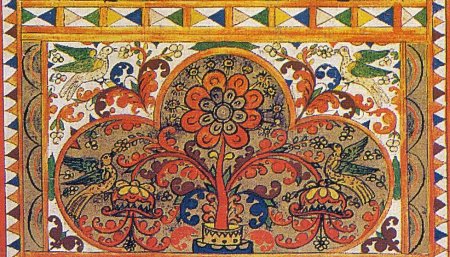 Северодвинская роспись Древо жизни