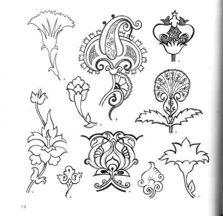 Стилизованные растительные мотивы