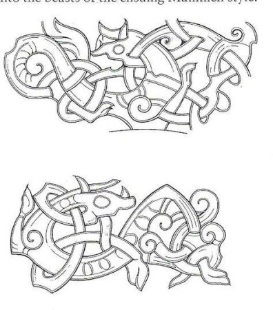 Узоры викингов из мифологии Сигурд