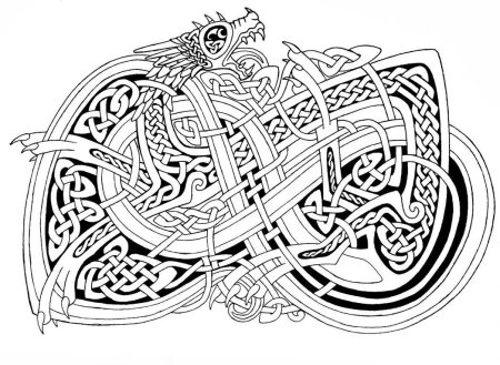 Ragnarok скандинавские узоры кельтика