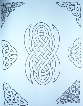 Кельтские узоры на нардах