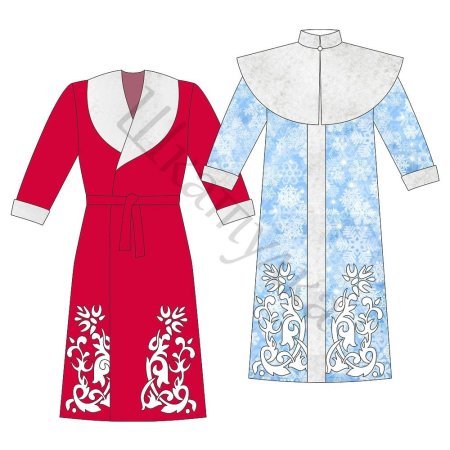 Кокошник Снегурочки трафарет