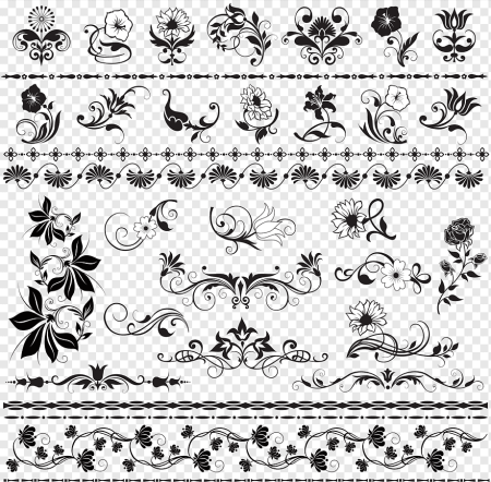 Растительный декоративный орнамент