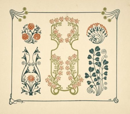 Орнаменты Модерна. "Combinaisons ornementales" - II