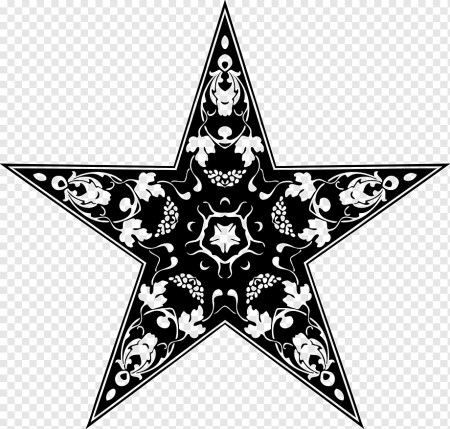 Звездочки черно белые