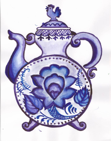 Искусство Гжели квасник