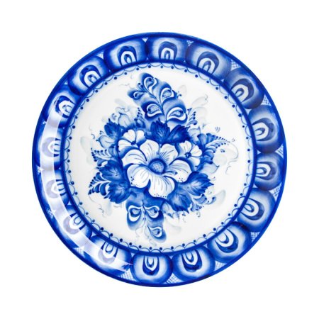 Гжельский фарфоровый завод тарелка