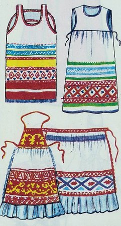 Фартук с Коми орнаментом