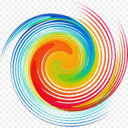 Разноцветная спираль