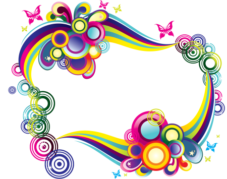 Красивые яркие рамки