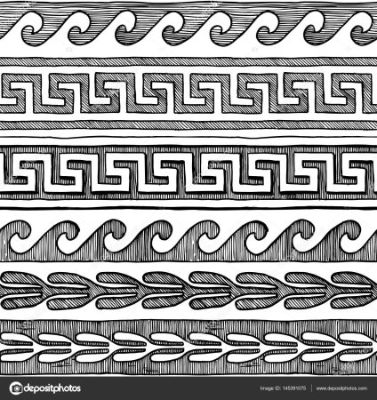 Древнегреческий орнамент Меандр