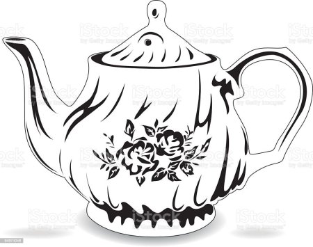 Чайник для чая раскраска
