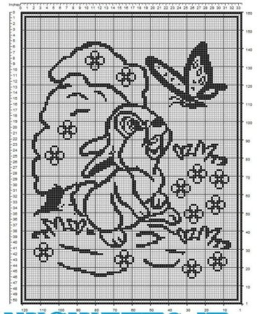 Плед филейное вязание крючком схемы для детей