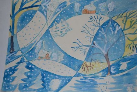 Рисуем зимнюю фантазию