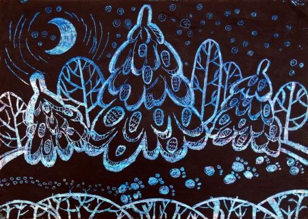 Граттаж процарапывание