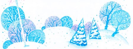 Зимнее дерево фломастеры