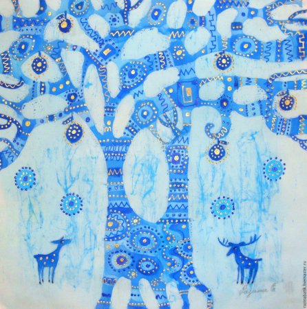 Стилизация зимнего пейзажа