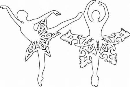Балерина трафареты для вырезания из бумаги
