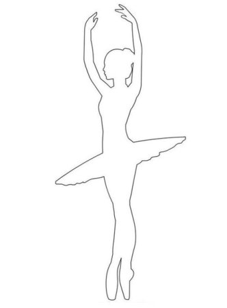 Силуэт балерины на окно