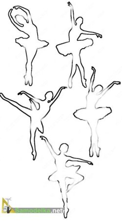 Балерины трафареты для вырезания