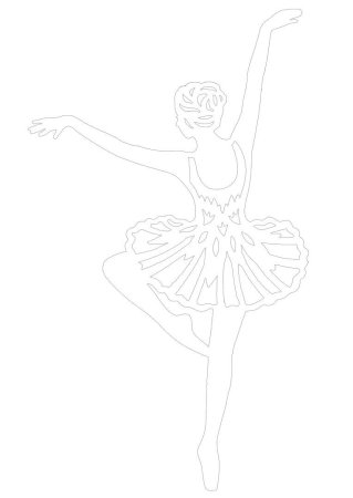 Вырезать балерину из бумаги