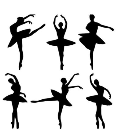 Балерины трафареты для вырезания