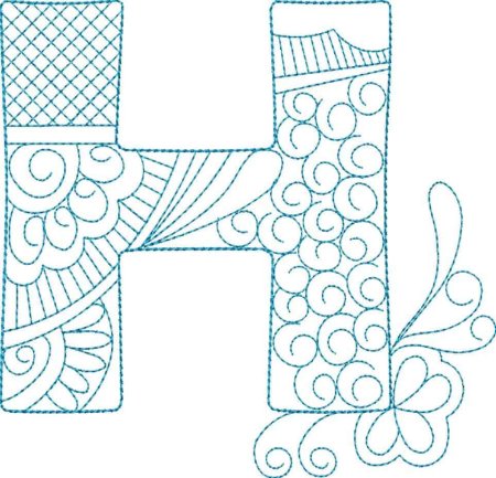 Буква н штриховка