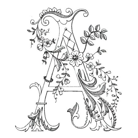 Буквы с орнаментом